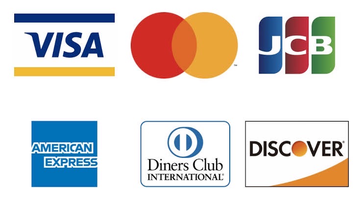 クレジットカードはVISA / Master / JCB / AMEX / Diners Club / DISCOVER がご利用いただけます。